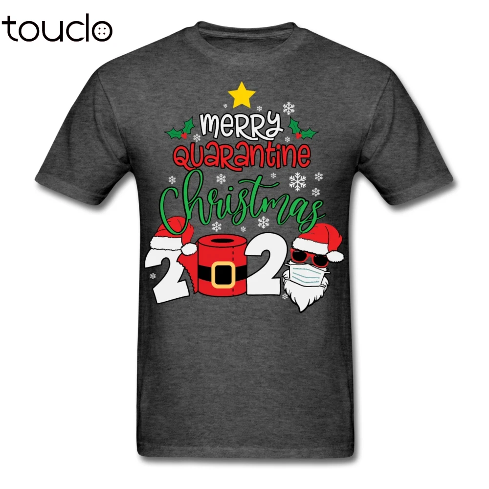 

Merry Quarantine Christmas 2020 Santa with face mask T-Shirt