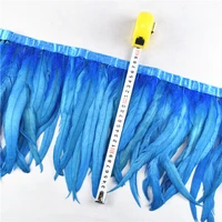 1meters rooster tail trims coque feather trim ribbon 10 1225 30cm feathers for crafts dress jewelry wedding decoration plumes