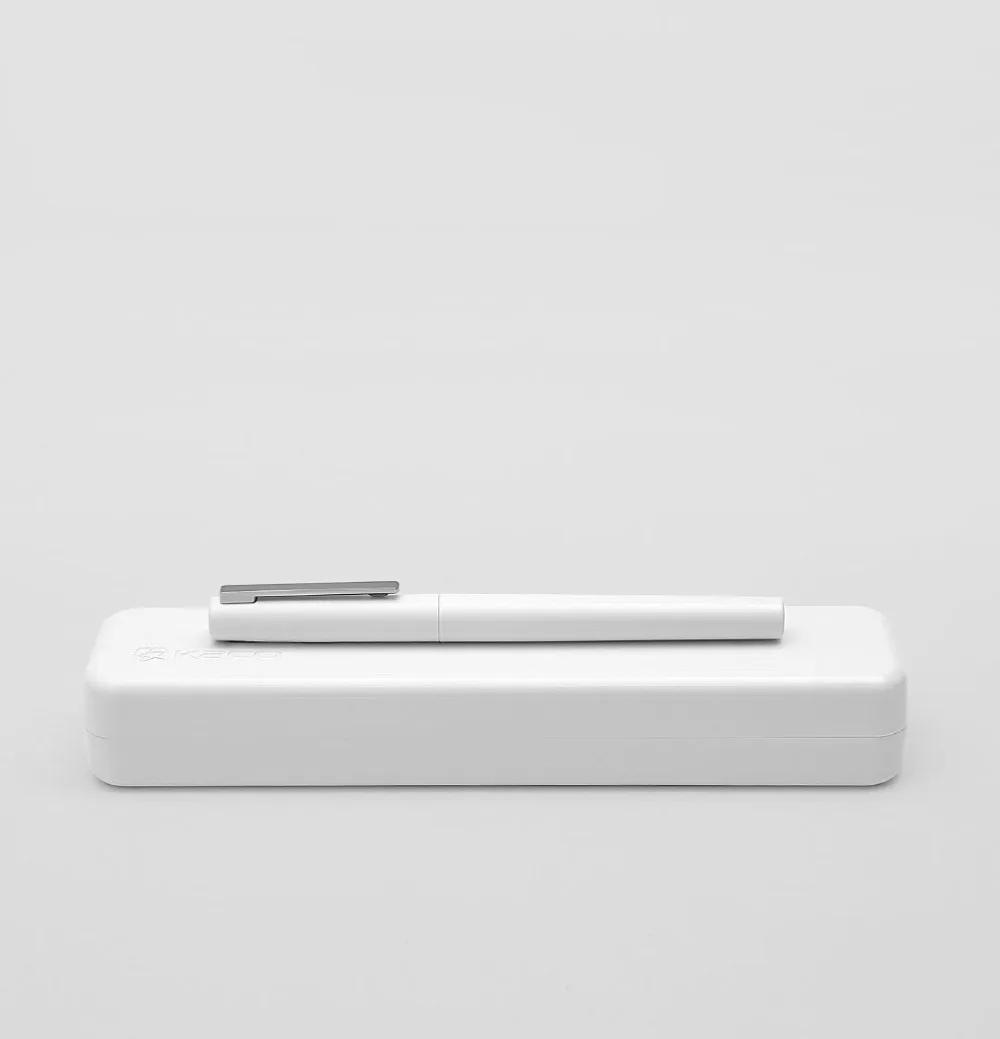 Xiaomi KACO BRIO черный/белый авторучка с чернильная коробка для хранения мешок, чехол 0,3 мм наконечник Металл чернильная ручка для письма ручка 3