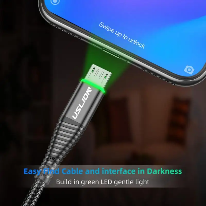 3а Быстрая зарядка 3 типа USB кабель мобильный телефон для передачи данных Xiaomi Huawei