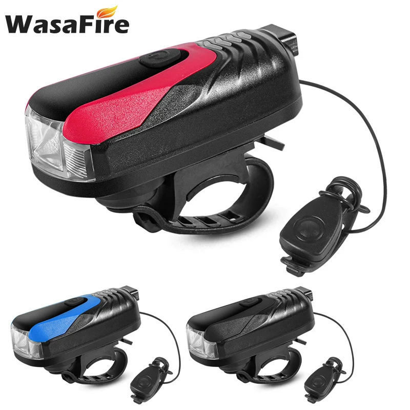 

2 in 1 Bicycle Horn Front Light Digital Display USB Charging Double Night Riding Glare Flashlight Front Light Bicycle Accessorie