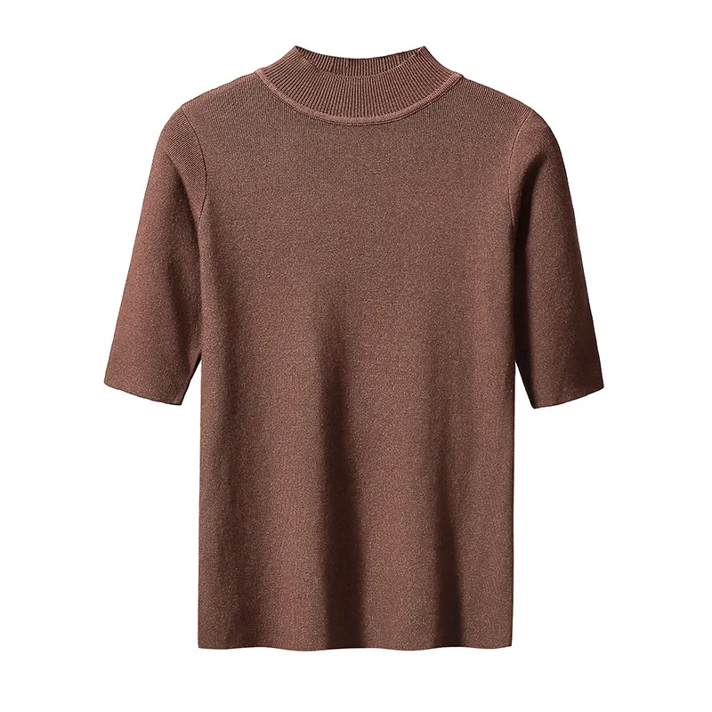 

Plus Size Knitted Sweater t Shirt Shirts Blouses Women's Clothing Tops Tee Basic Stitch Korean Fashion Free Shipping Blouse Tees