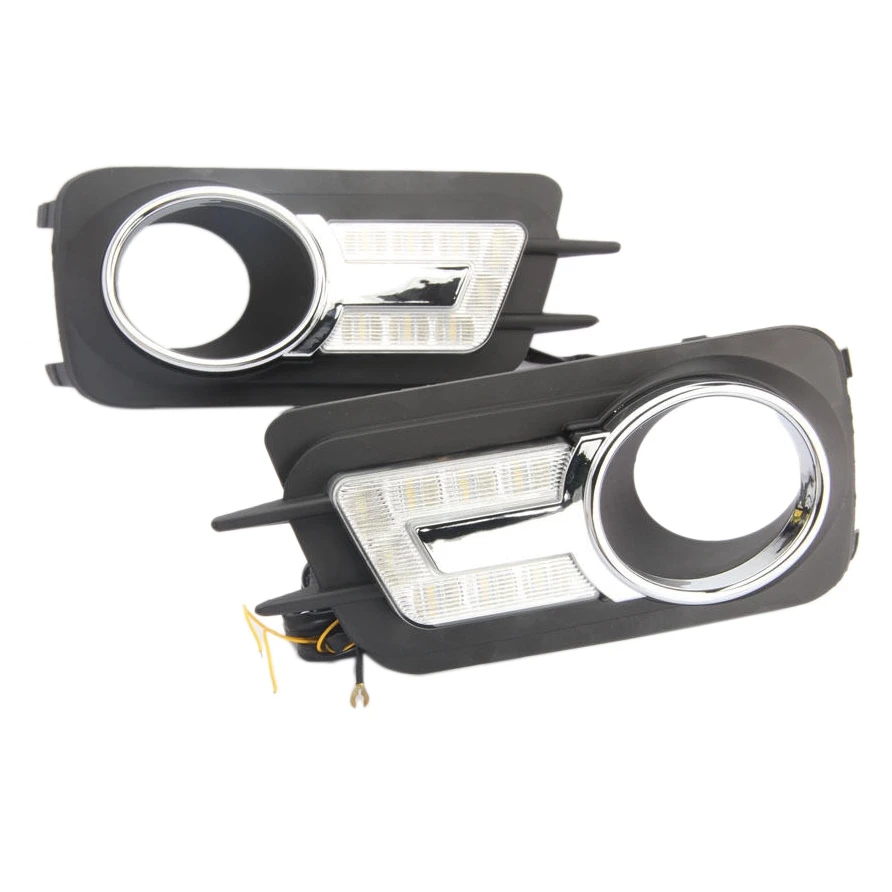 

Автомобильные светодиодсветодиодный дневные ходовые огни DRL Привод Лампа противотумансветильник подходит для Tiguan 2010-2012