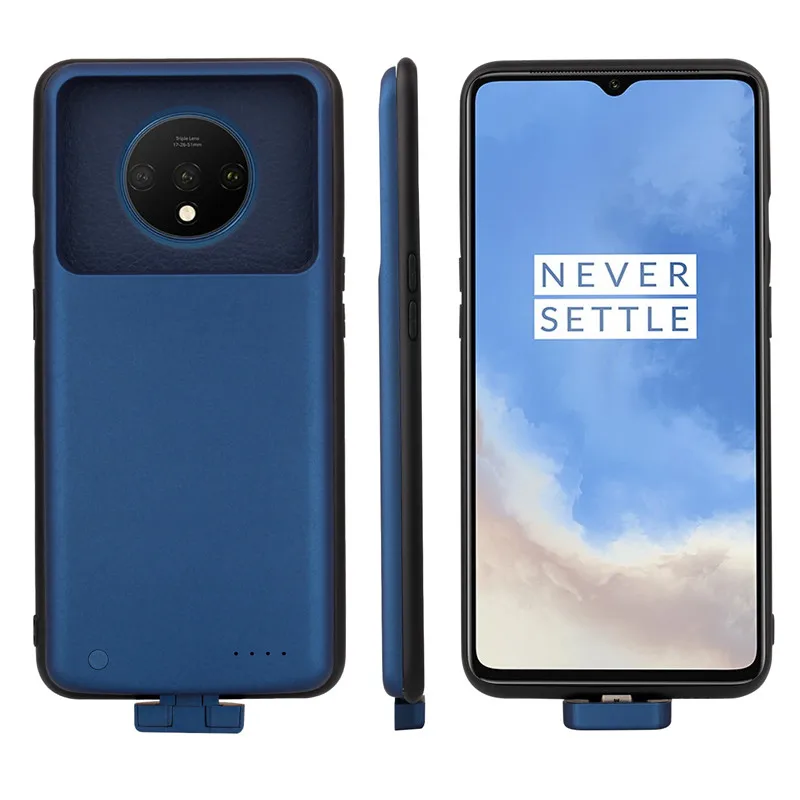

1 + 7T тонкий противоударный чехол для зарядного устройства для Oneplus 7T 1 + 7t расширенный внешний Аккумулятор Чехол задний зажим Чехол для батар...