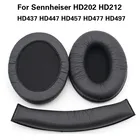 Сменные амбушюры для наушников Sennheiser HD202 HD212 HD437 HD447 HD457 HD477 HD497, мягкие амбушюры из пены с эффектом памяти