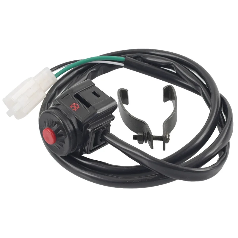

Motocross Spotlight Ignition Switch for Honda Yamaha KTM Kawasaki ATV 100cc-300cc-600cc Handle Bar Modificated Switches 2 Cables