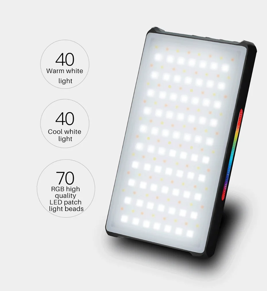 Карманный светодиодный светильник YONGNUO YN365 RGB для селфи 2500 8500 к 3300 мА ·