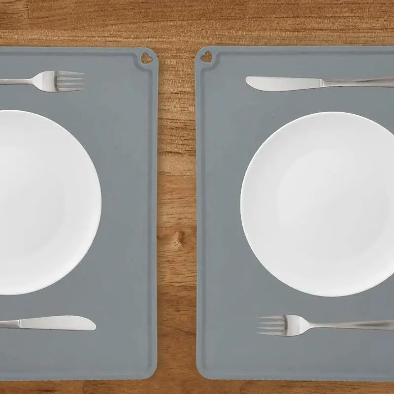 

New Type Kitchen Silicone Mat Tableware Pad Baking Placemat Grade Anti Eating Pet Thickened Auxiliary Food Mat Skid Childre O2H7