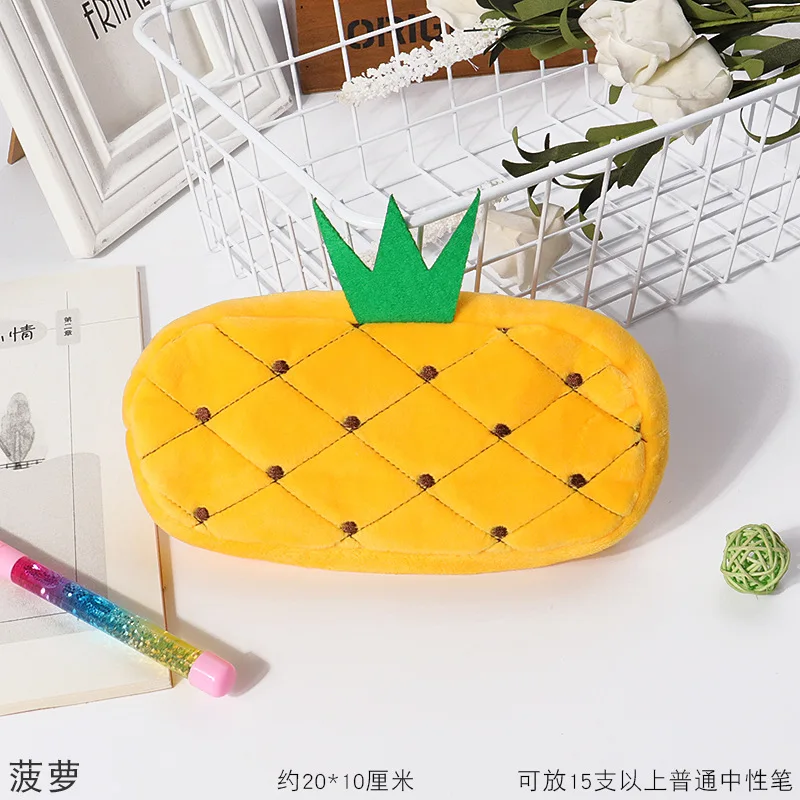 Милый плюшевый пенал Kawaii большой емкости с животными школьные принадлежности