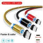 1 м светодиодный магнитный usb-кабель для зарядки и передачи данных для samsung galaxy J2 J5 J7 Prime Grand prime pro G530 A50 A70 A30 A80 A10