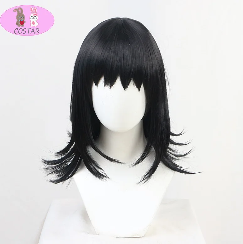 

COSTAR Anime Demon Slayer Kimetsu No Yaiba Makomo Cosplay Maid Costume Full Set Wig Mask Halloween Kids