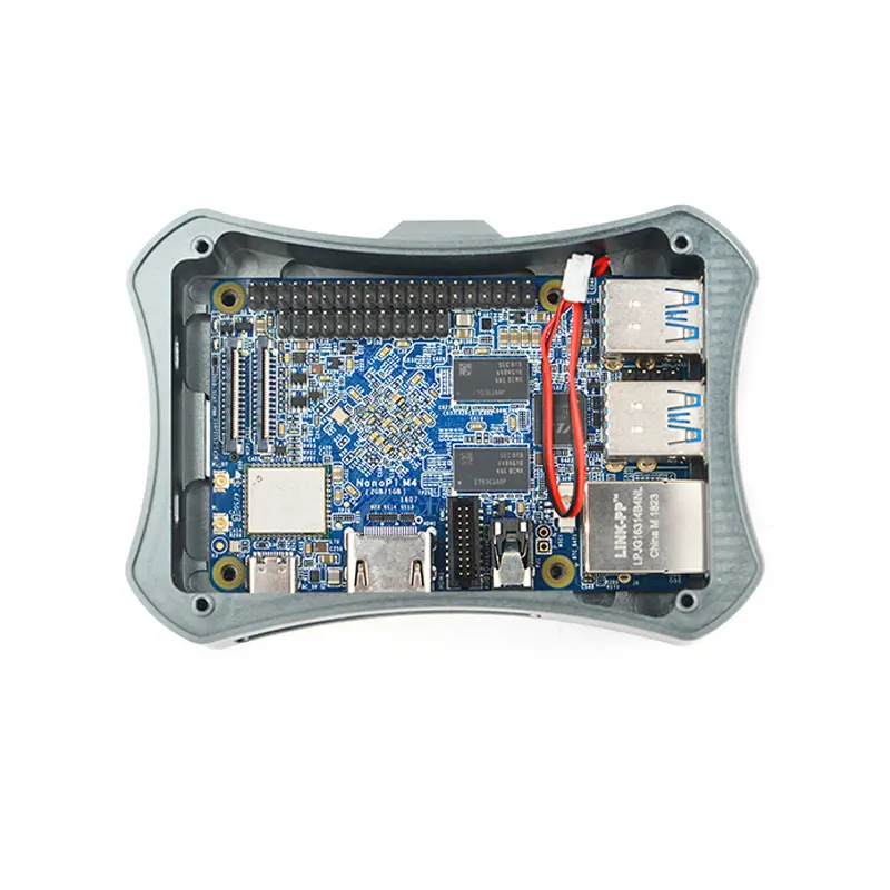 NanoPi M4-2GB/M2V2 CNC de Metal caso Combo Rockchip FriendlyELEC RK3399 SoC 2 4G y 5G двухполосная Wi-Fi + Bluetooth 4 1 и Ubuntu |