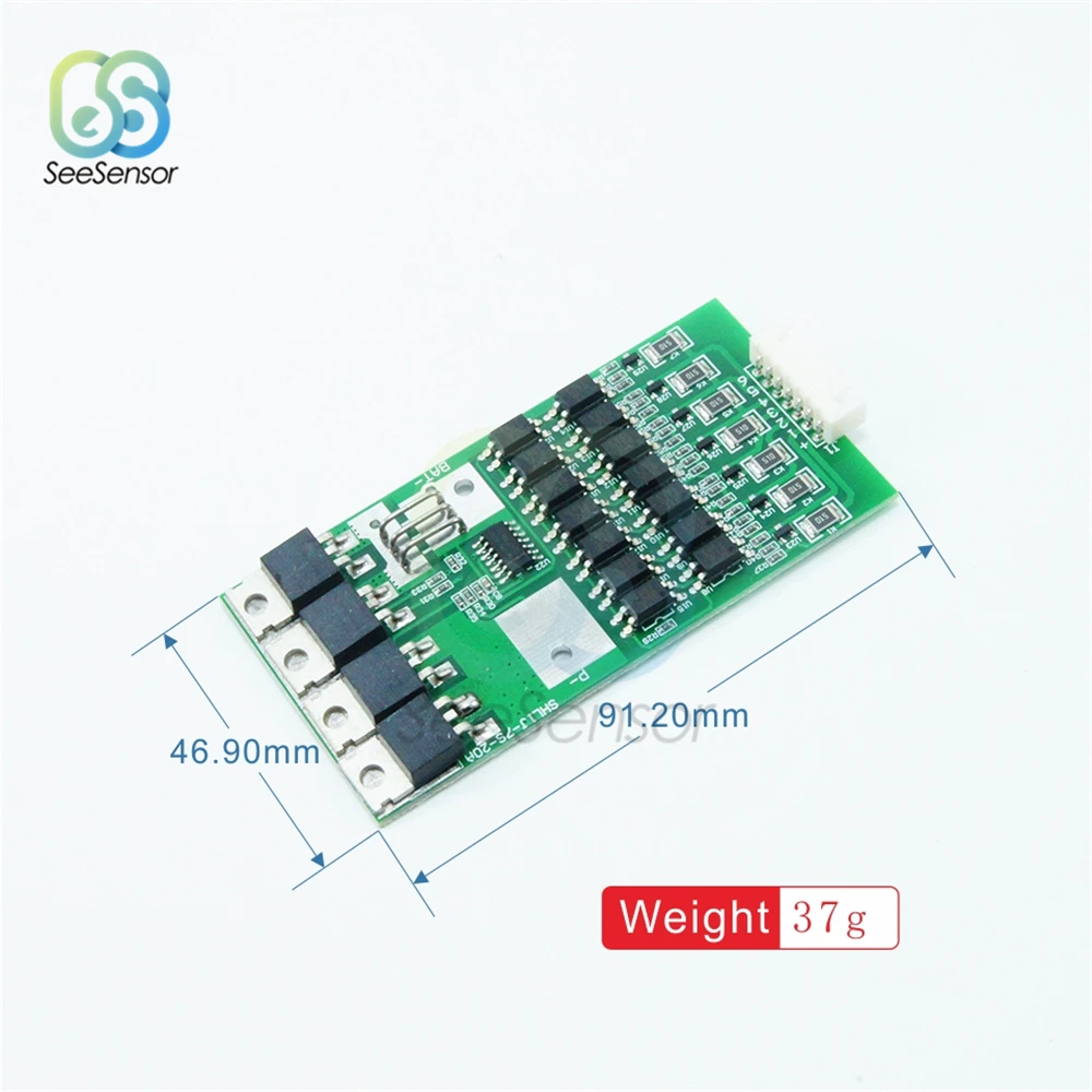 Защитная плата 7S 20A 4 2 в для литиевой батареи 18650 литий ионные BMS пакеты PCB
