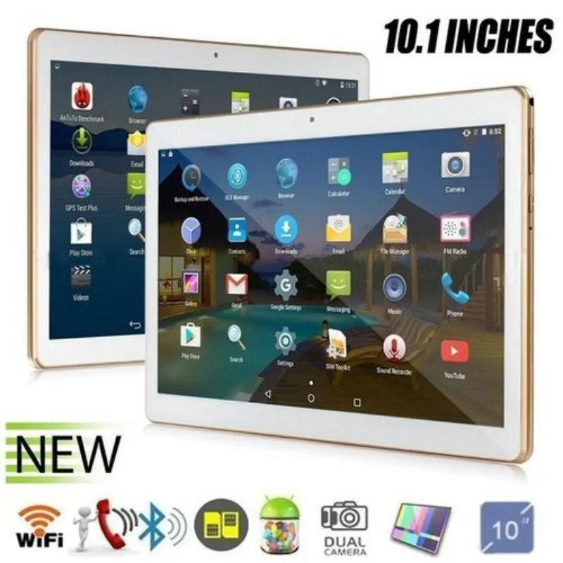 

2021 Wi-Fi для сотовых телефонов, планшетных ПК новая ультратонкая пуховая куртка 10,1 дюймов Octa Core 6G + 128G Android 8,1, wi-fi, планшет, компьютер, Две сим-кар...