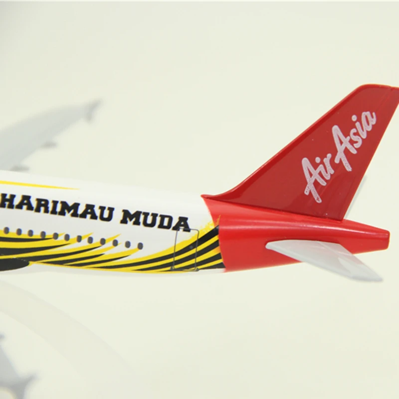 16 см масштаб 1:400 воздушная Азия аэробус A320 тигровая модель самолета красочная