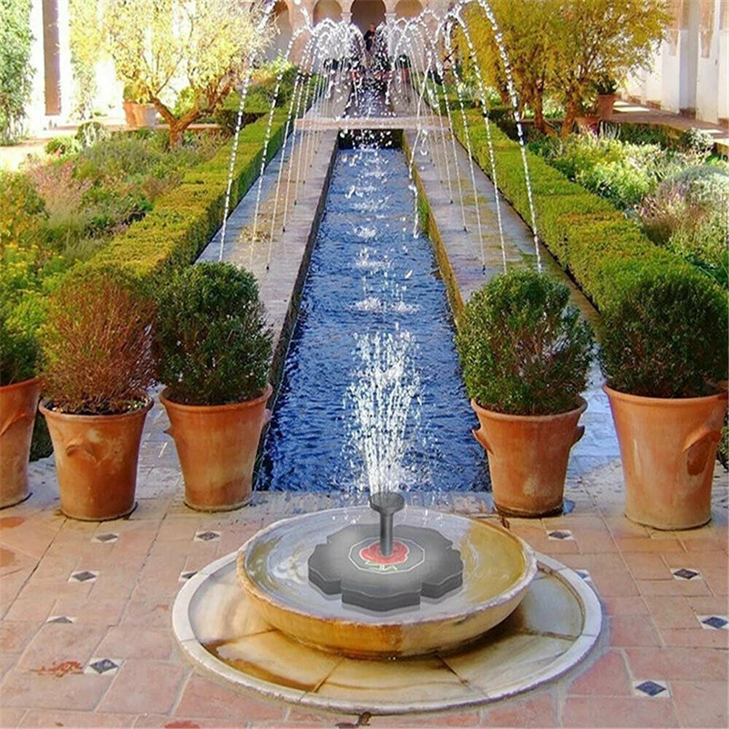 

Solar Power Water Fountain Pump Bird Bath Fountain Solar Powered Water Pump Floating Fountain Pond Garden Patio Lawn Decor