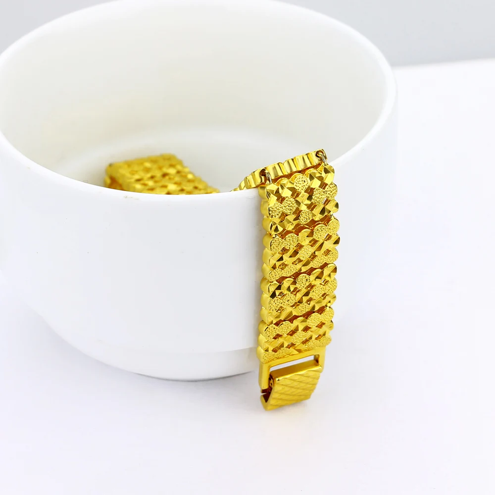 Новый 925 серебряный цвет золотистый браслет для мужчин Простой Личность рок