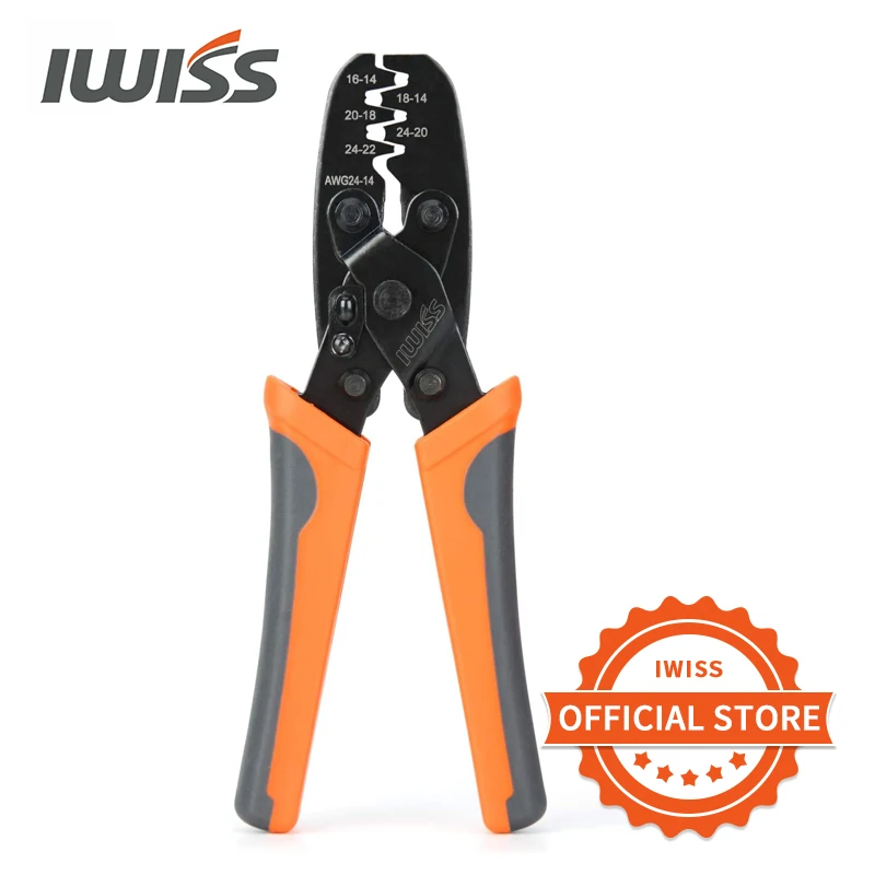 IWISS IWS 1424A неизолированный открытый баррель обжимной инструмент для Molex Delphi AMP/Tyco