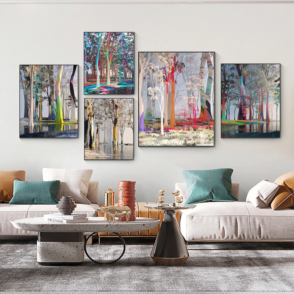 

Абстрактный цвет, искусство на холсте, плакаты и принты, настенное украшение для гостиной, украшение для дома