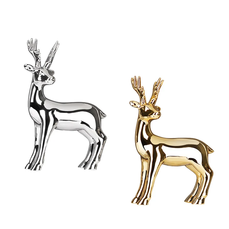 

Украшение в виде оленя, украшение для стола в гостиной, украшение для дома, современное керамическое украшение, украшение для обеденного ст...
