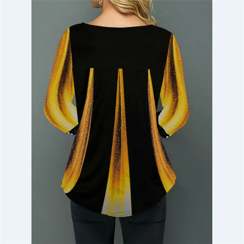 

Women Long Sleeve Loose Blouse T-Shirt Pullover Jumper Autumn Casual Tops Shirt