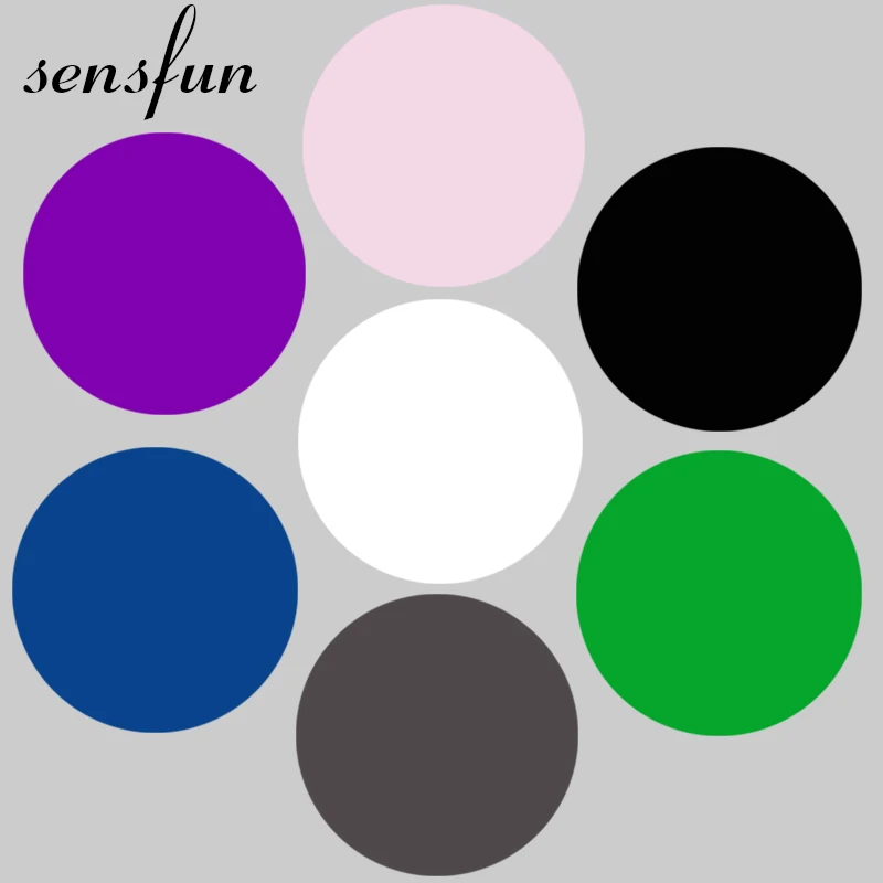 Белые черные зеленые однотонные фоны с круглым кольцом для портретной