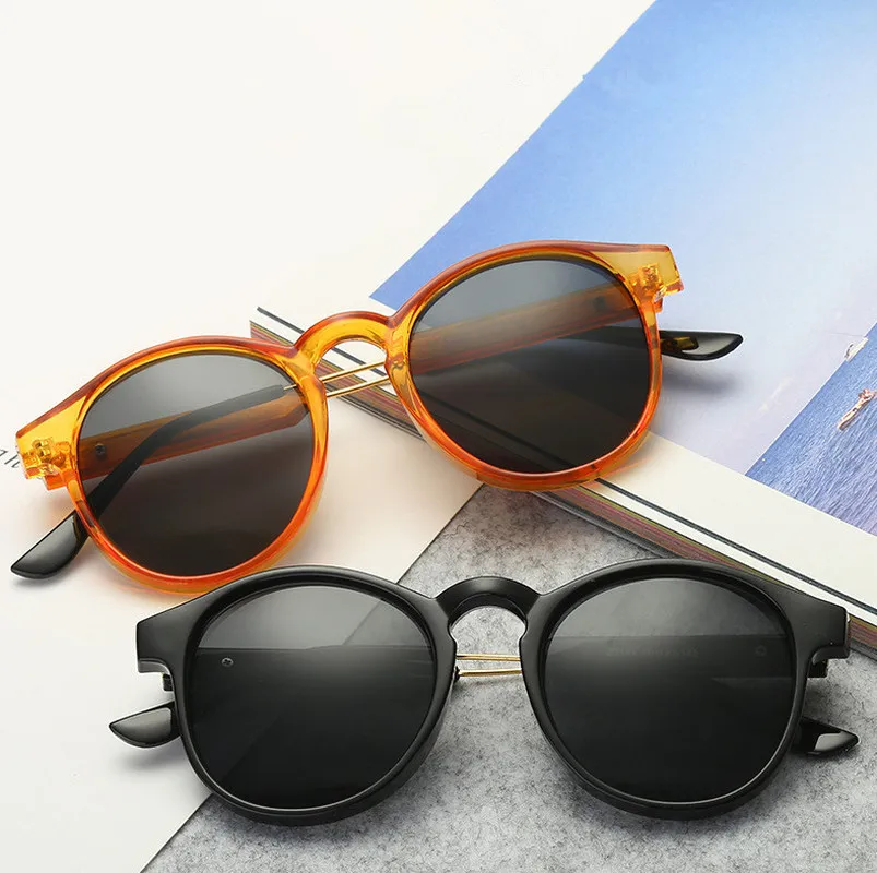 Круглые солнцезащитные очки унисекс женские брендовые дизайнерские трендовые
