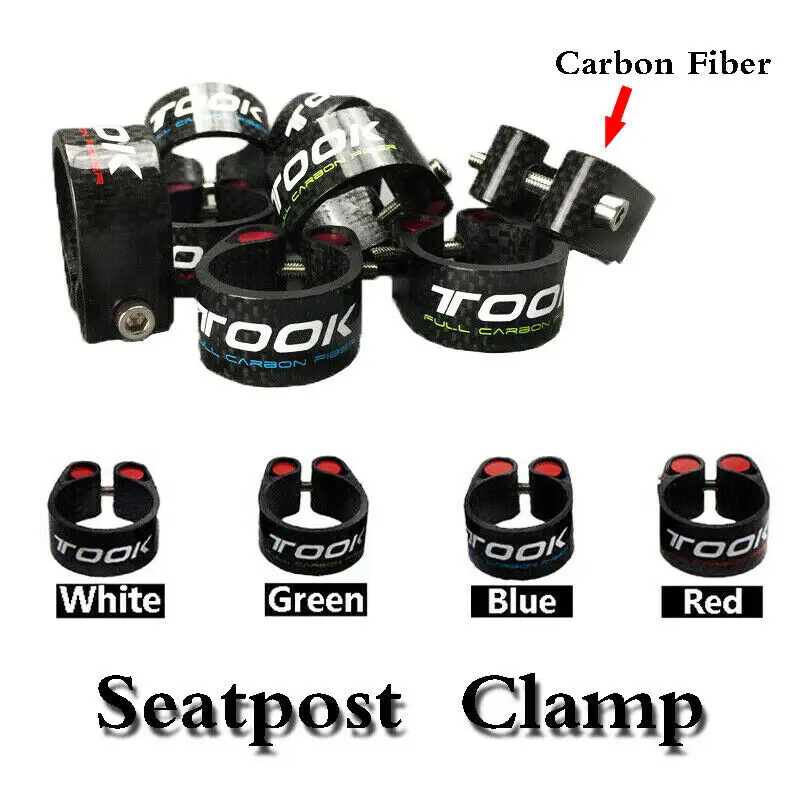 Зажим для подседельного штыря из углеродного волокна 27 2/30 4/30 8/30 9 мм | Спорт и