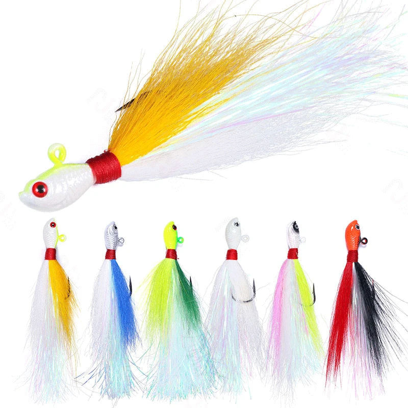 

Topline Tackle Jig Head Fishing Lure Deer Hair Dry Trout Fly Fishing Lures Soft Plastic Sea Bass Trout Bait Fishing Accessories