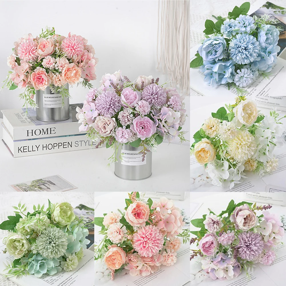 

32cm Silk Flower 7 branches Home Detor Love Silk Wedding parties Creative Design