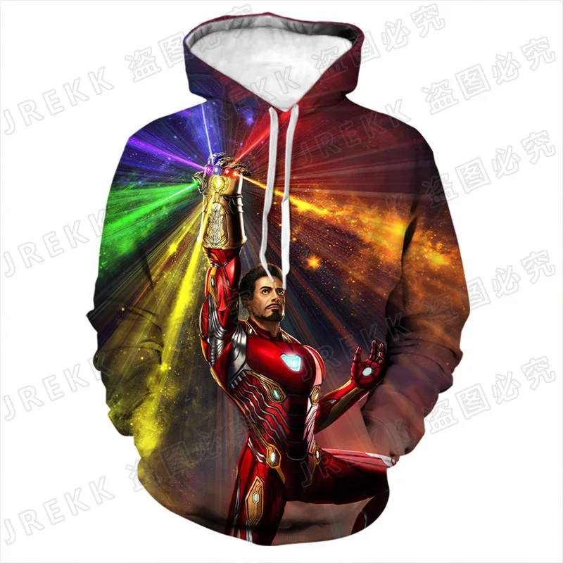 Толстовка Мужская/женская с капюшоном модная рубашка 3D принтом Железного