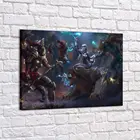 Картина Dota 2 - Сражение красочная Картина на холсте, современный домашний декор комнаты