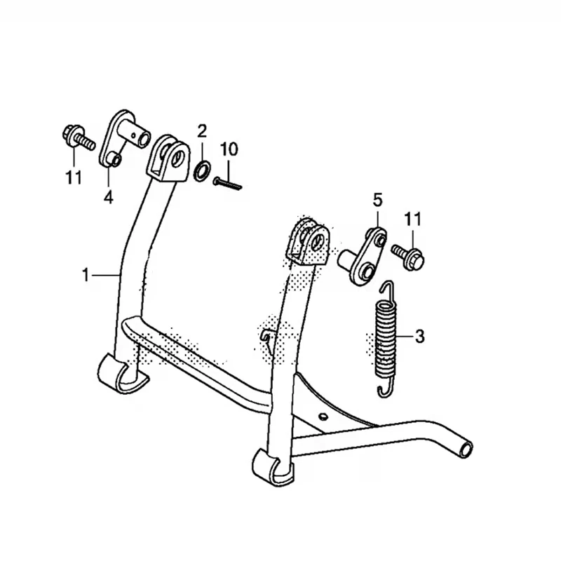 

Motorcycle Side Support Small Tripod Middle Kickstand Foot Kick Stand Support Bracket Accessories FOR HONDA CBF190TR CBF 190TR