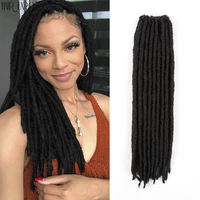 18synthetic faux locs crochet braids hair knotless dreadlocks straight gypsy locs hair ombre braiding hair extensions for women