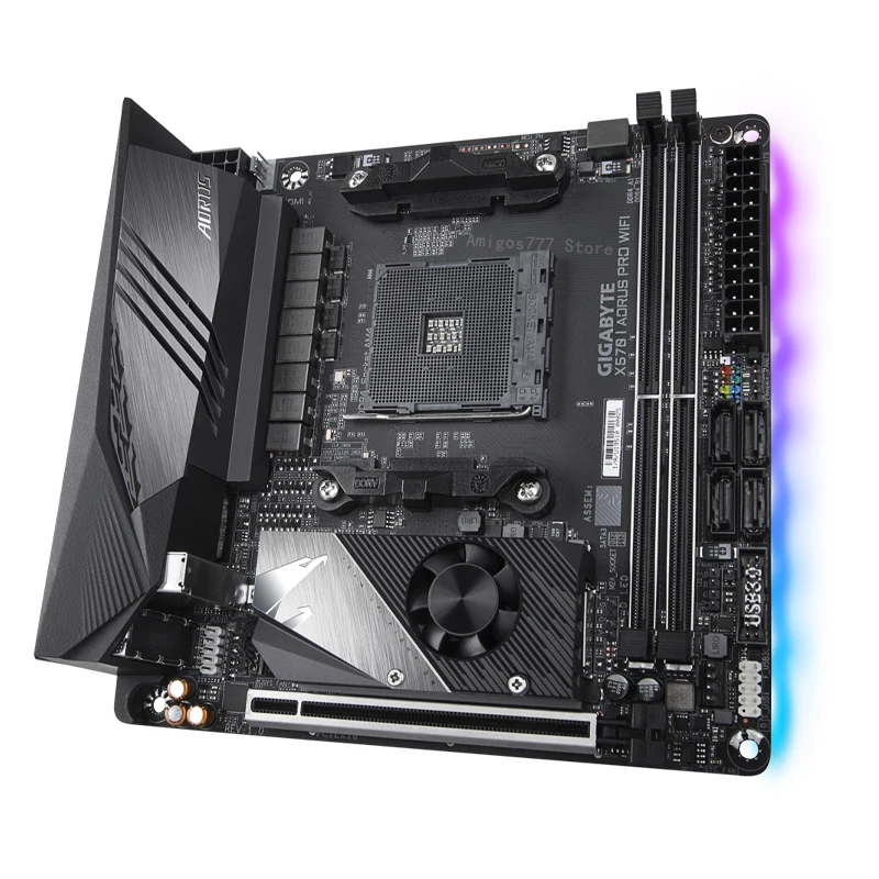 Verkauf Buchse AM4 Gigabyte X570 ICH AORUS PRO WIFI Motherboard AMD X570 DDR4 64GB PCI-E 4,0 Bluetooth 5,0 AMD Ryzen X570 Placa-Mãe AM4