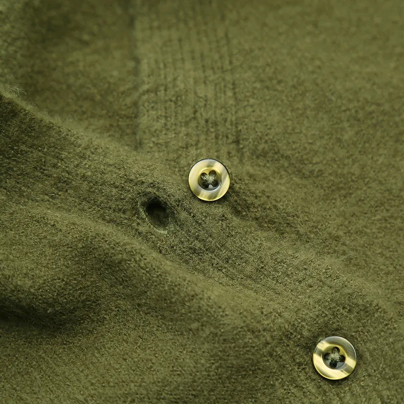 ELFSACK зеленый однотонный короткий Стильный женский кардиган 2019 осень длинный