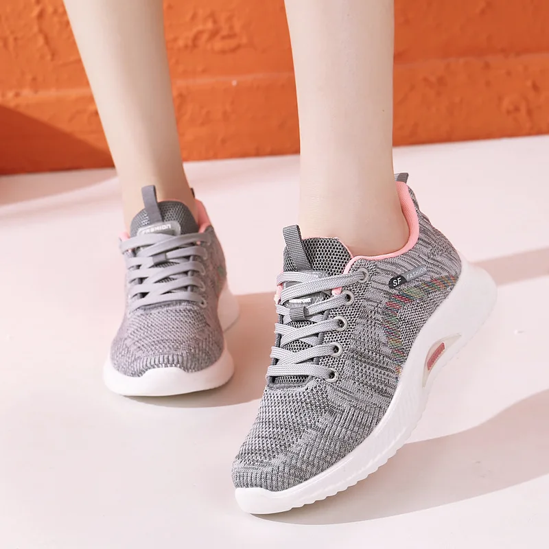 

Women's 2021 New Soft Bottom Running Shoes Fashionable Breathable Casual Shoes Women's Lightweight Mom Shoes Sports Shoes Women