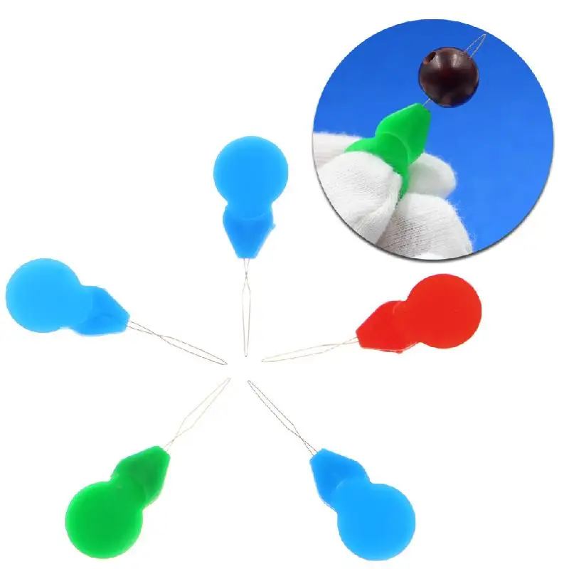 Игла для вышивания бисером инструмент нарезания нитей пластиковая игла в форме