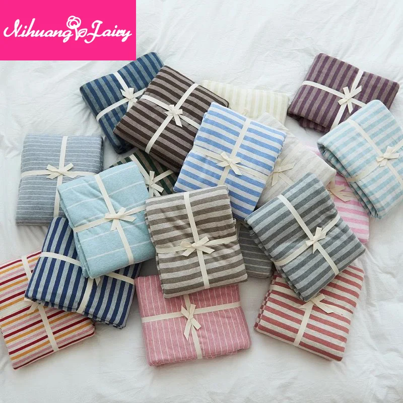 

Japanese style Tianzhu cotton cotton quilt cover single piece 1.2 meters 1.8 quilt cover student dormitory single double