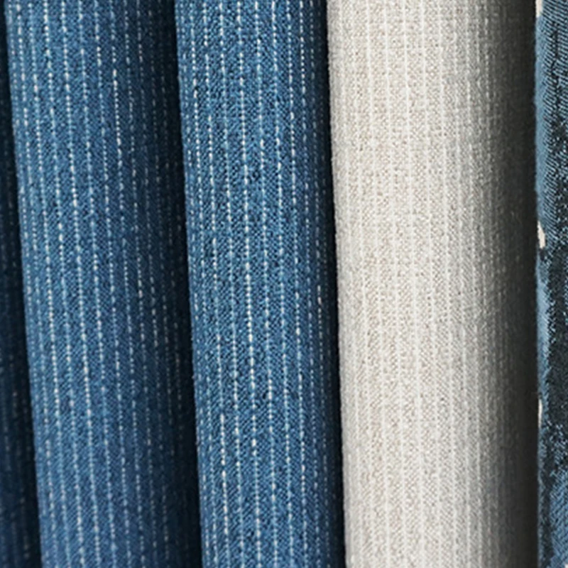 Хлопок лен жаккард Затемненные занавески s двери для гостиной кухни спальни