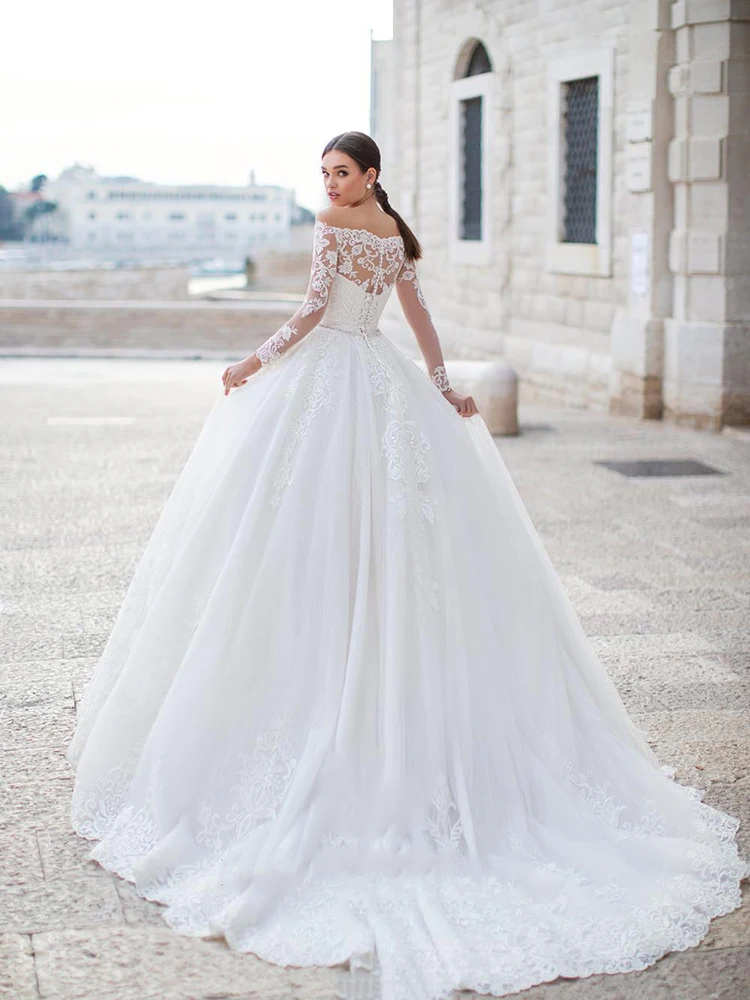 

Hi Shy Bride New simple wedding dress backless sleeveless design chiffon lace bride dresses princess dress plus size tailor-made