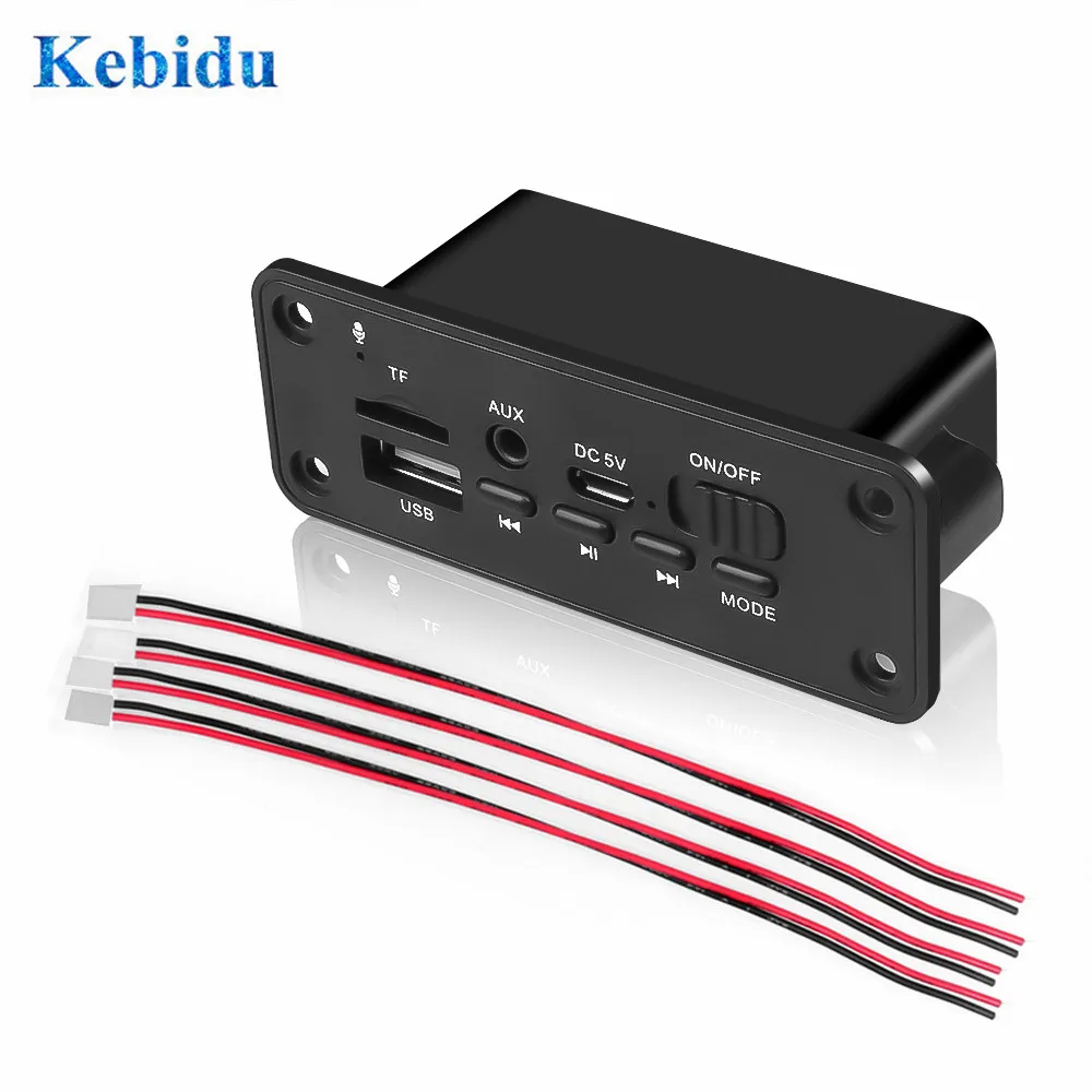 MP3 WMA декодер KEBIDU плата аудио модуль 2x3 Вт усилитель USB TF радио fm приемник Bluetooth mp3