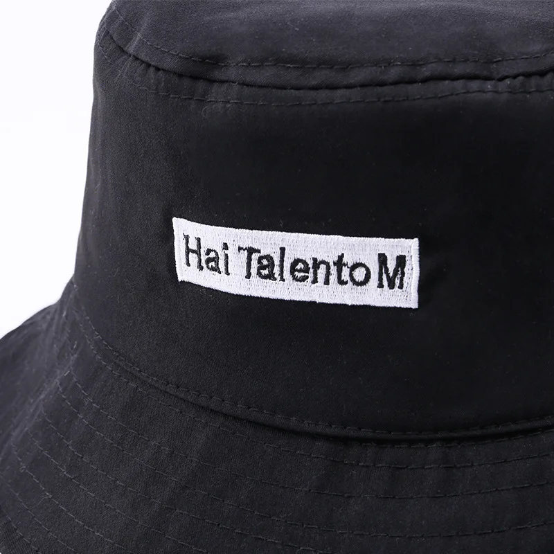 

Fashion Summer Letter Embroidery Bucket Hat for Men Outdoor Beach Fisherman Cap Ladies Bob Panama Girls Beach Reversible Sun Hat
