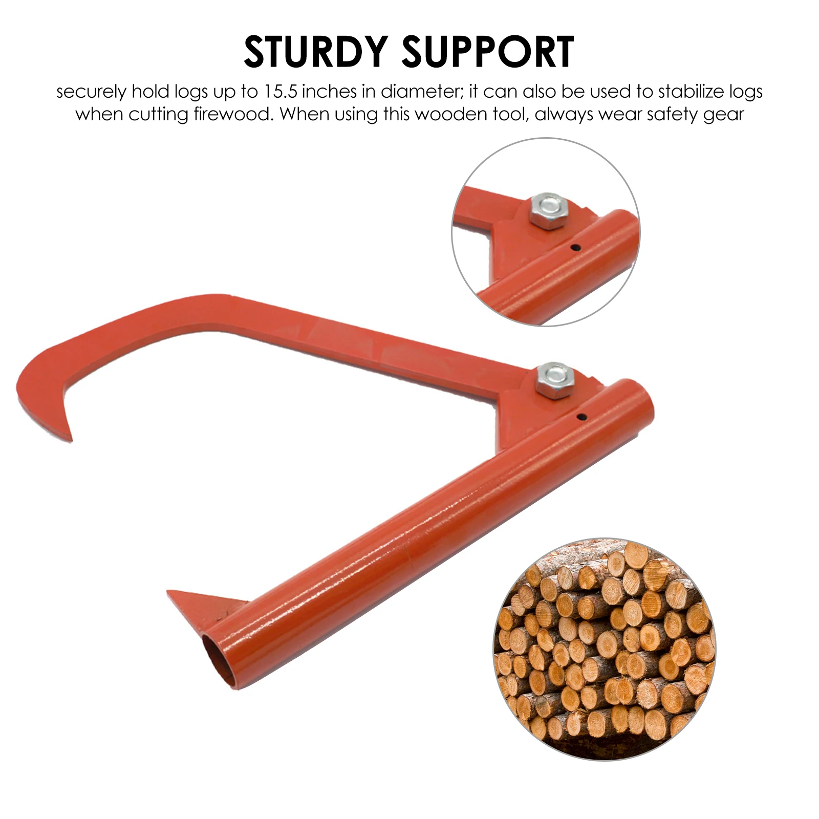 

Roller Felling Lever Garden Backyard Lifter Log Peavy Rustproof Cant Hook Tools Transport Felling Lever Lifter Patio Roller Tool