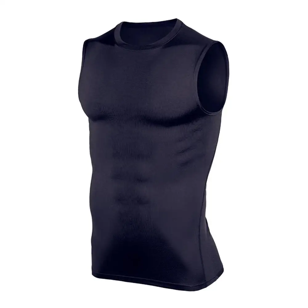 Мужской спортивный жилет майки мужской без рукавов для фитнеса облегающие топы