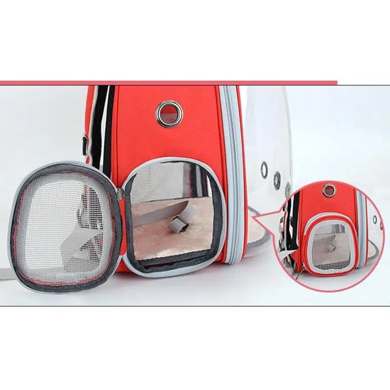 Дорожная сумка через плечо для кошек дышащая прозрачная Портативная домашних