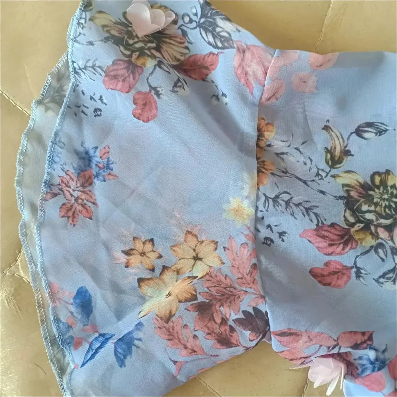 Милое шифоновое Цветочное платье с зауженной талией женское модное