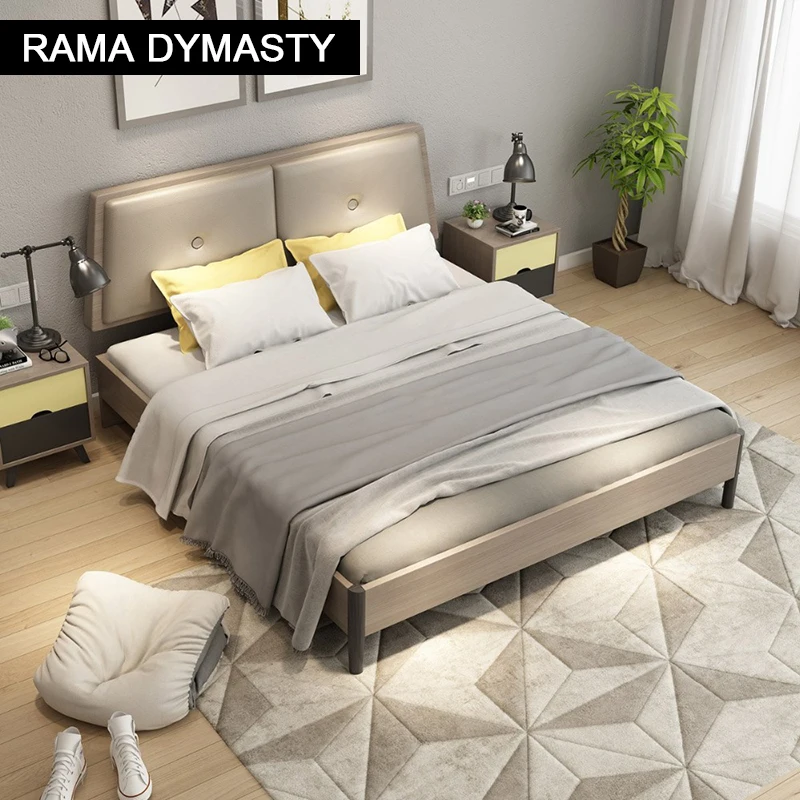 Кровать RAMA DYMASTY в нордическом стиле современный дизайн кровать/Модная мебель для