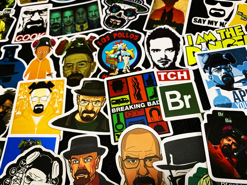 Наклейки во все тяжкие для ноутбука чемодана велосипеда скейтборда 50