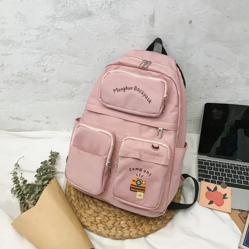 

Cute Student Backpack kawaii Women School Bag Teenage Luxury Girl Backpack Harajuku Female Fashion Bag Student Lady Book bag
